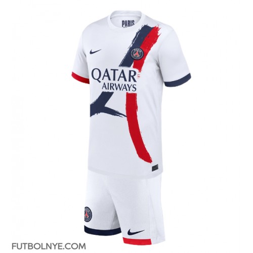 Camiseta Paris Saint-Germain Visitante Equipación para niños 2024-25 manga corta (+ pantalones cortos)